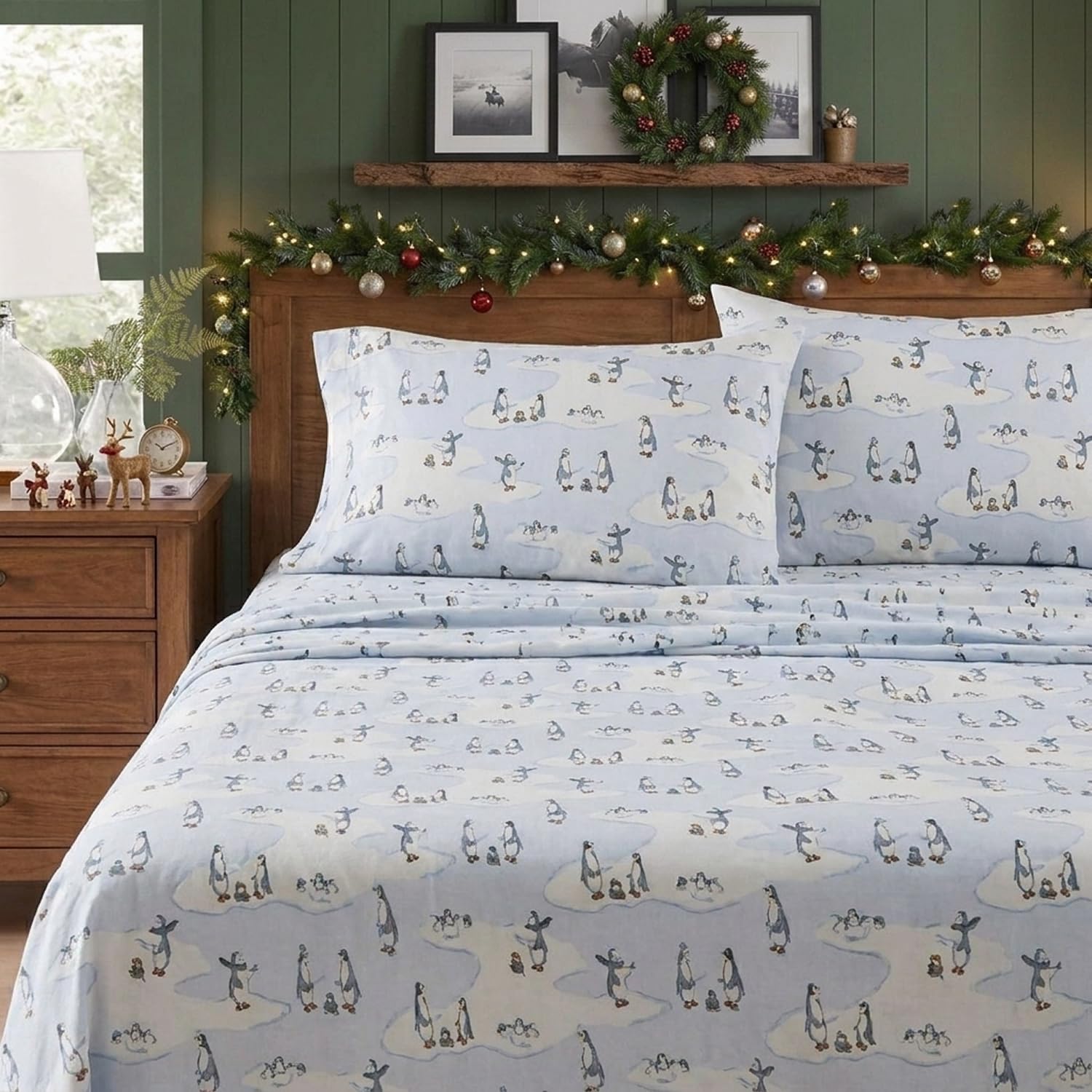 Eddie Bauer close-up of brushed cotton flannel nap highlighting softness and warmth