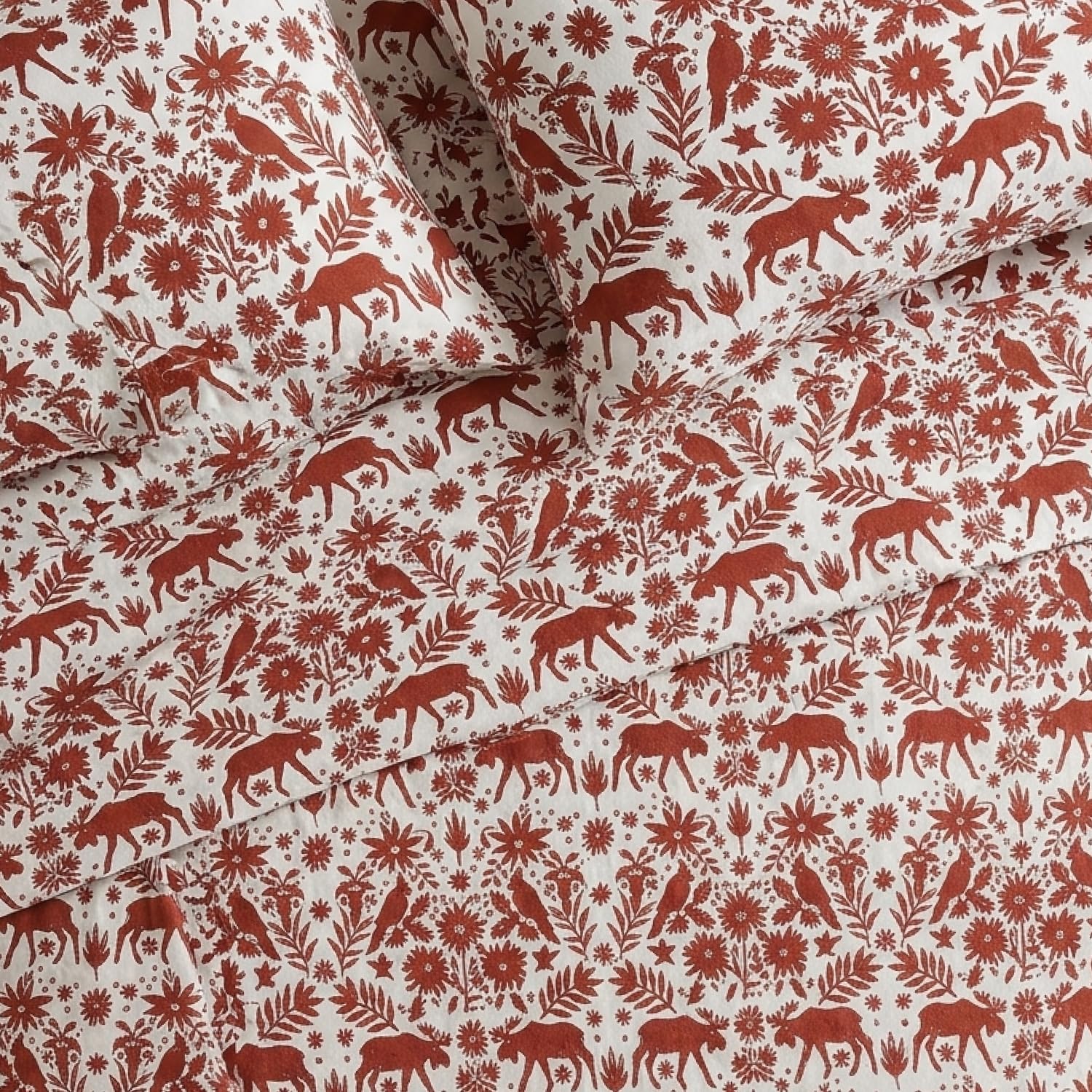 Eddie Bauer fabric close-up of triple-brushed cotton highlighting cozy texture