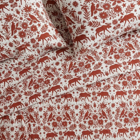 Eddie Bauer fabric close-up of triple-brushed cotton highlighting cozy texture