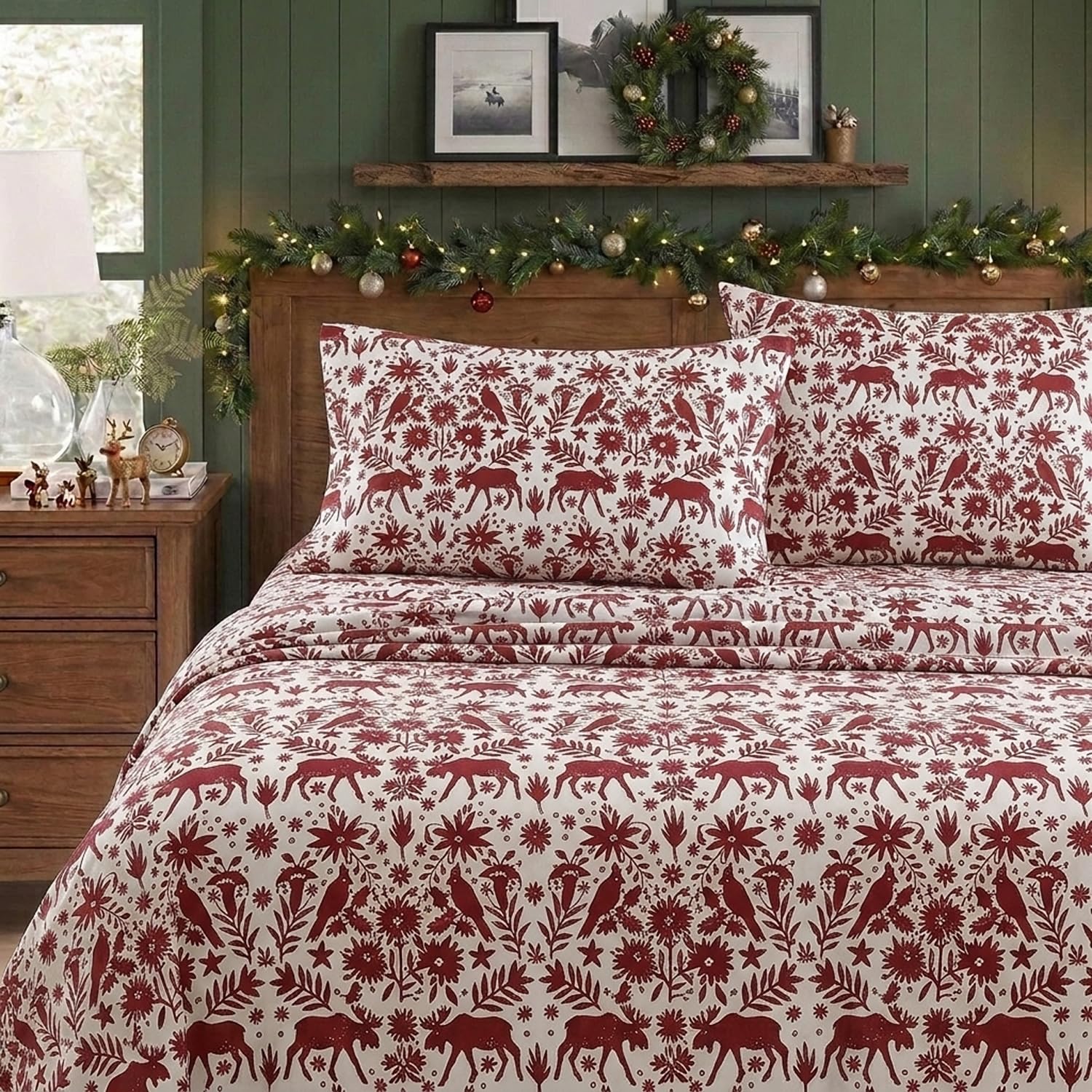 Eddie Bauer fitted sheet deep pocket close-up showing secure fit on thick mattresses