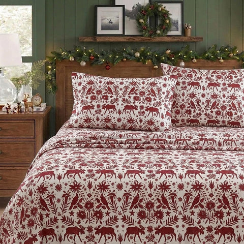 Eddie Bauer fitted sheet deep pocket close-up showing secure fit on thick mattresses