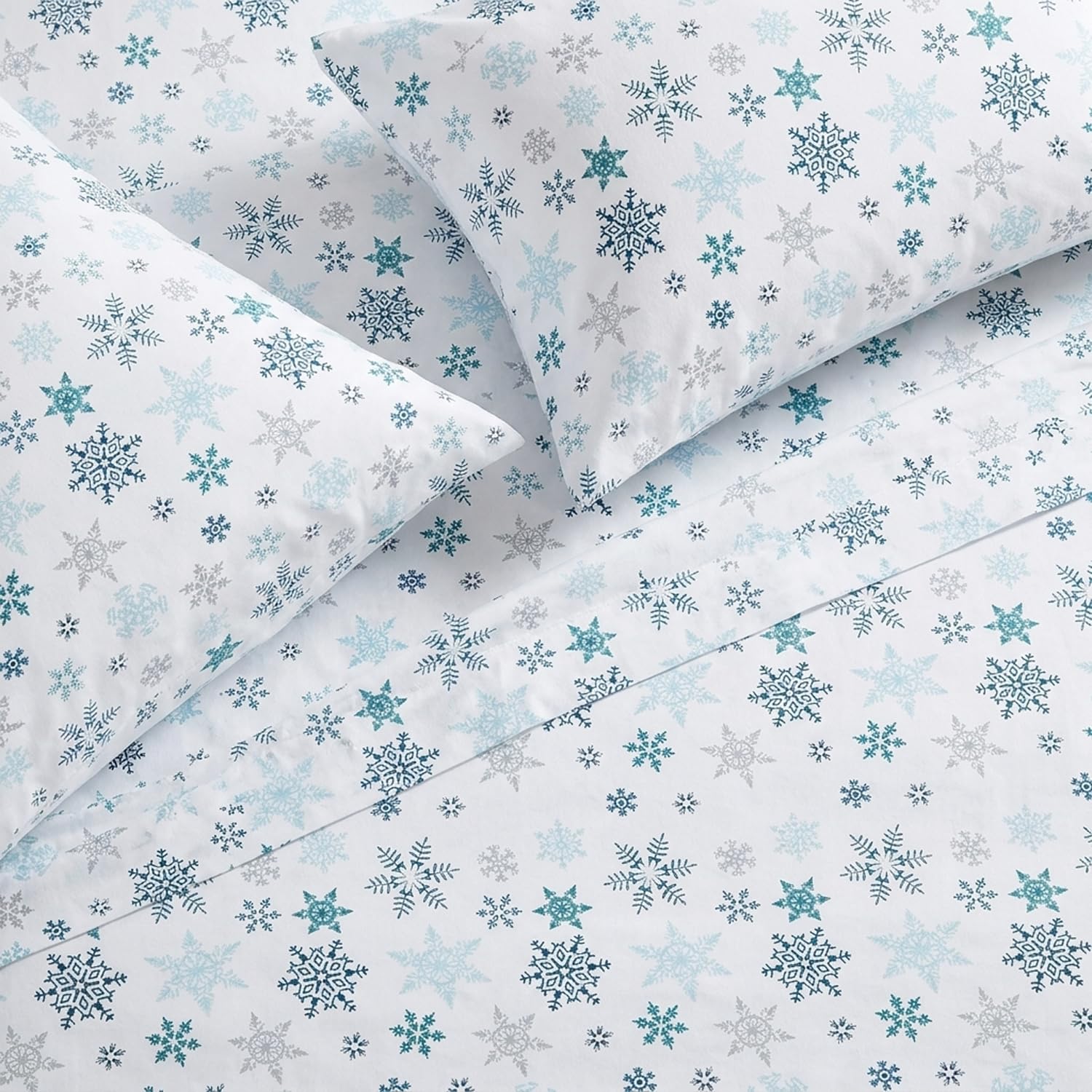 Eddie Bauer fitted sheet elastic close-up demonstrating secure fit and reduced slipping benefit