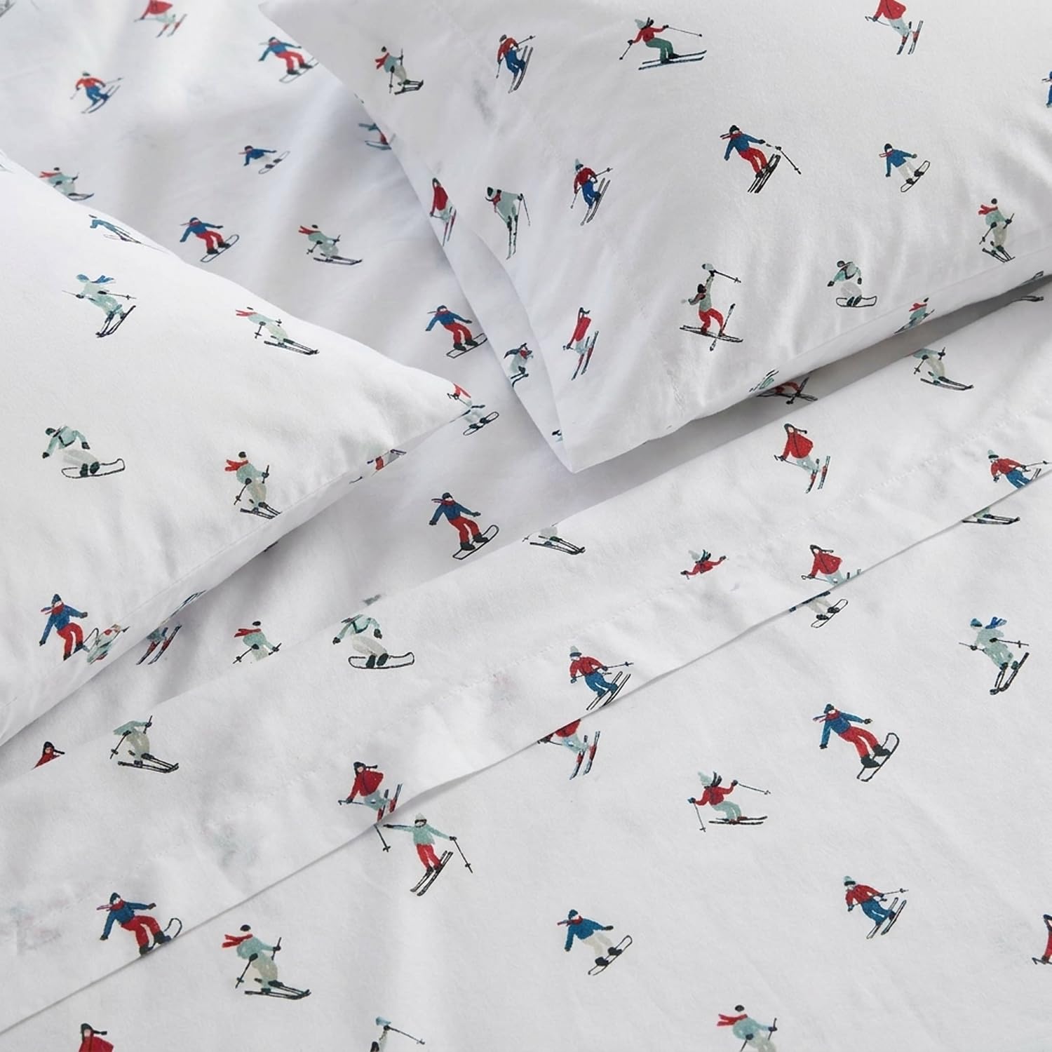 Eddie Bauer detail of fitted sheet elastic for secure, wrinkle-resistant fit