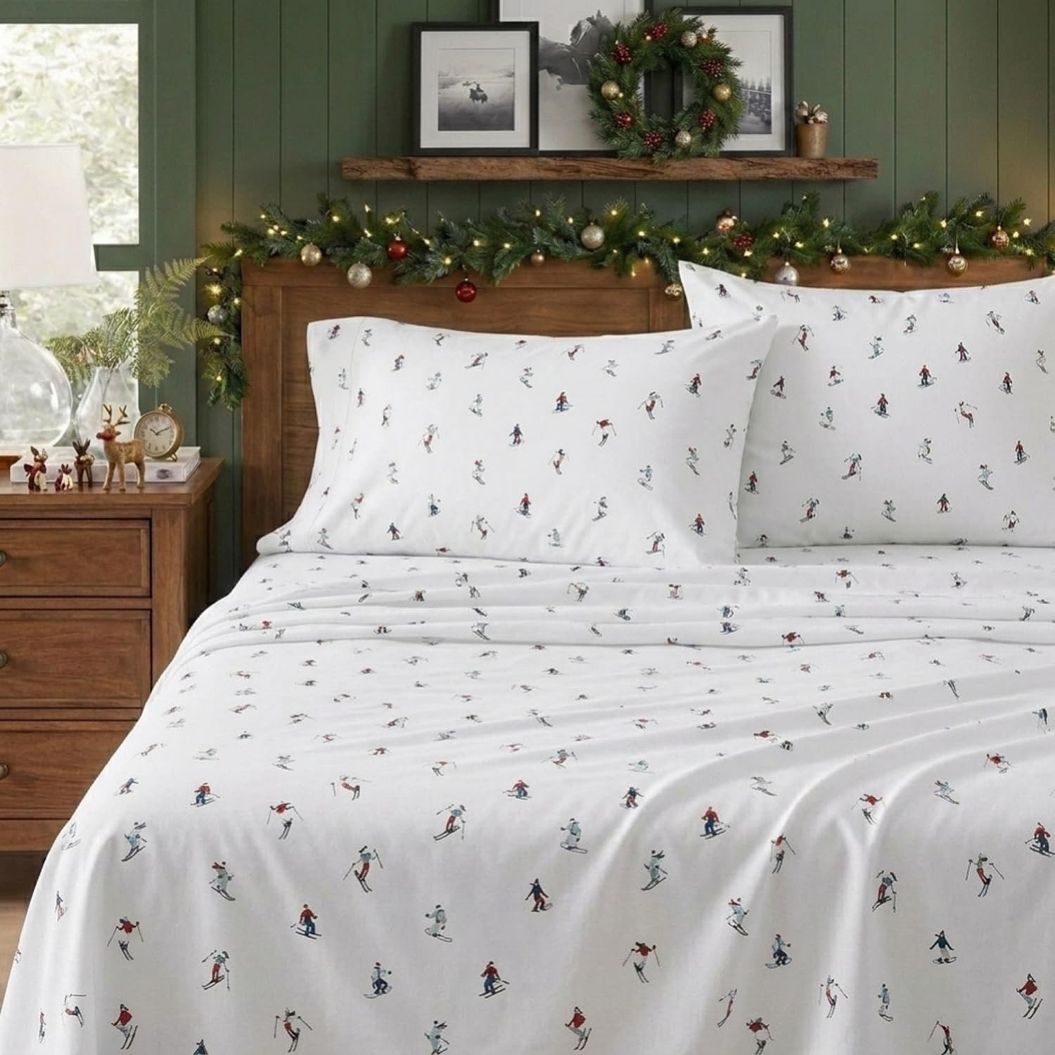 Eddie Bauer close-up of brushed flannel nap highlighting plush texture and warmth
