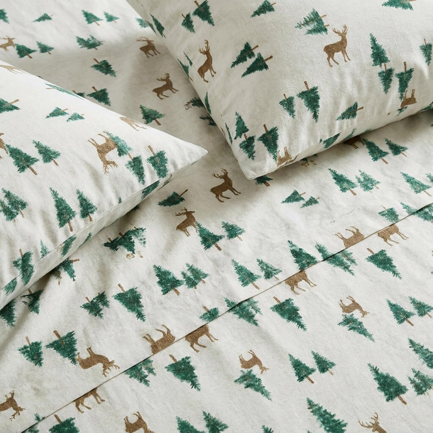Eddie Bauer fitted sheet elastic detail showing secure fit and reduced slipping on mattresses