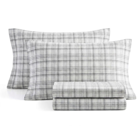 Eddie Bauer flannel sheets in bedroom scene showing inviting warmth and style