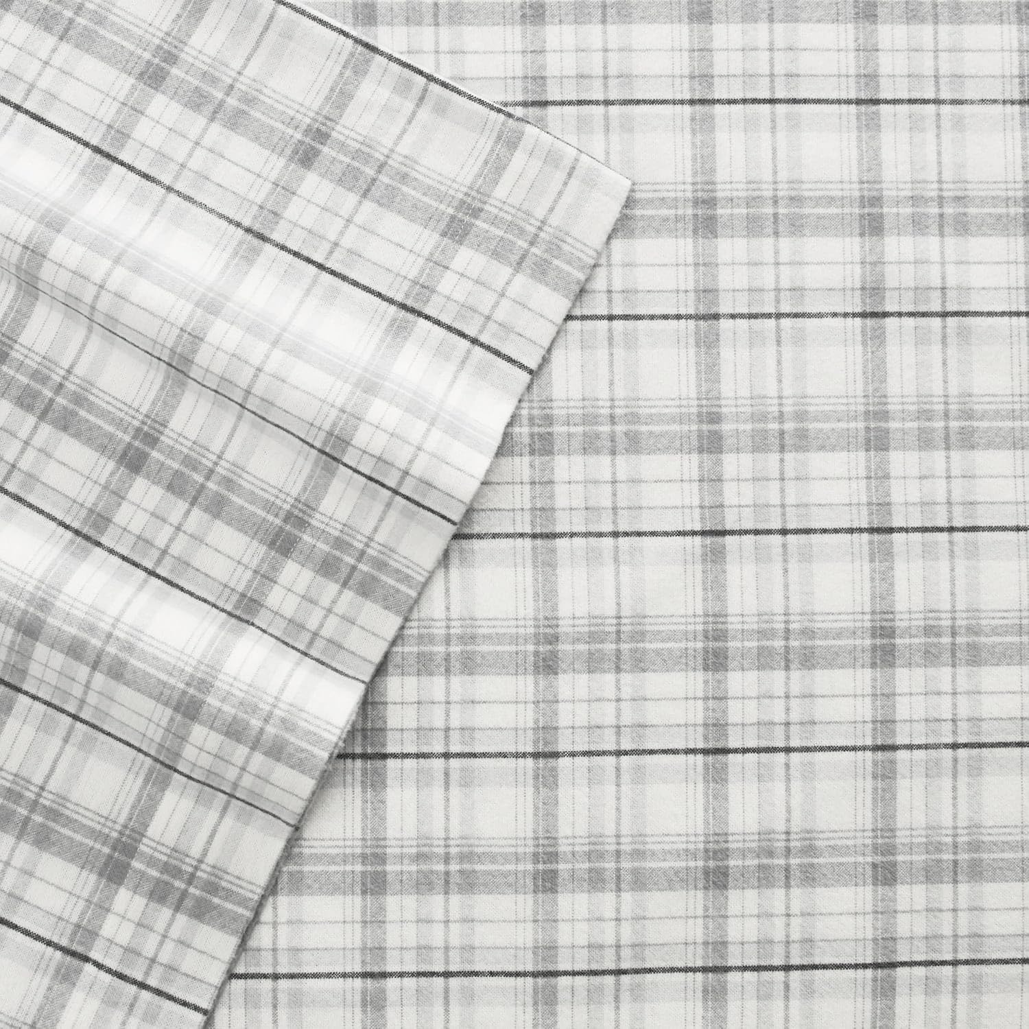 Eddie Bauer standard pillowcase styled on pillow highlighting plush comfort for sleep