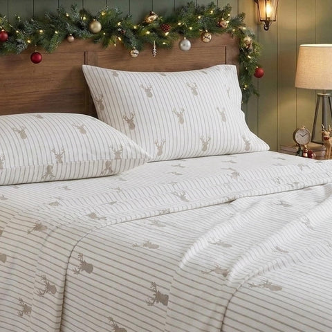 Eddie Bauer two king pillowcases laid flat showing coordinated styling benefit