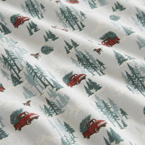 Eddie Bauer two pillowcases on pillows highlighting matching set and comfortable sleep support