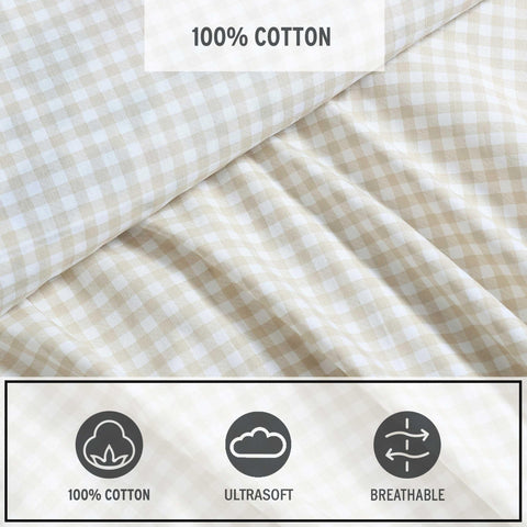 Eddie Bauer pillowcases folded to show neat edges and durable stitching