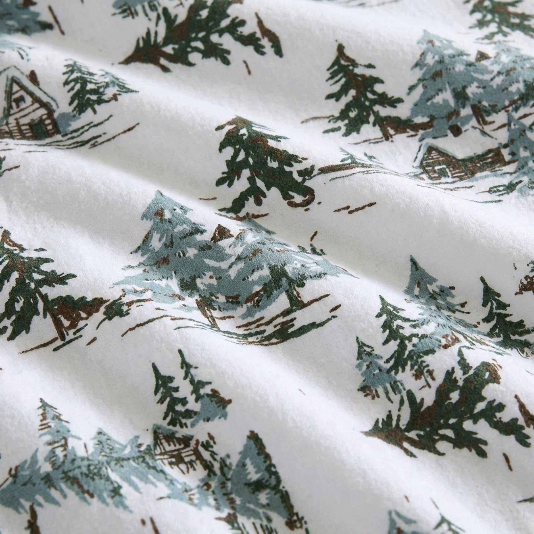 Eddie Bauer pillowcase on pillow displaying cozy look benefit