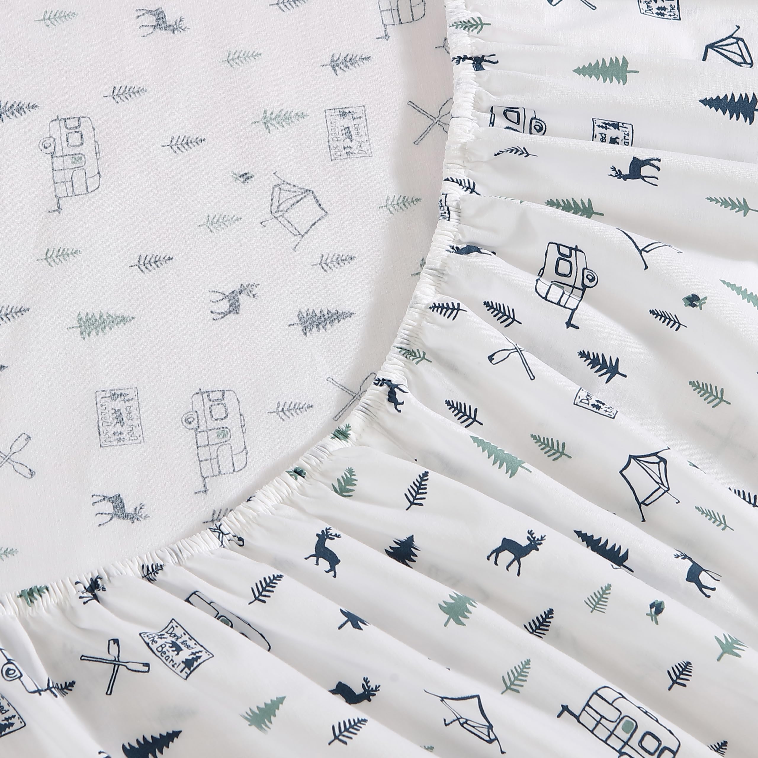 Eddie Bauer pillowcases on styled bed, conveys polished bedroom aesthetic and comfort