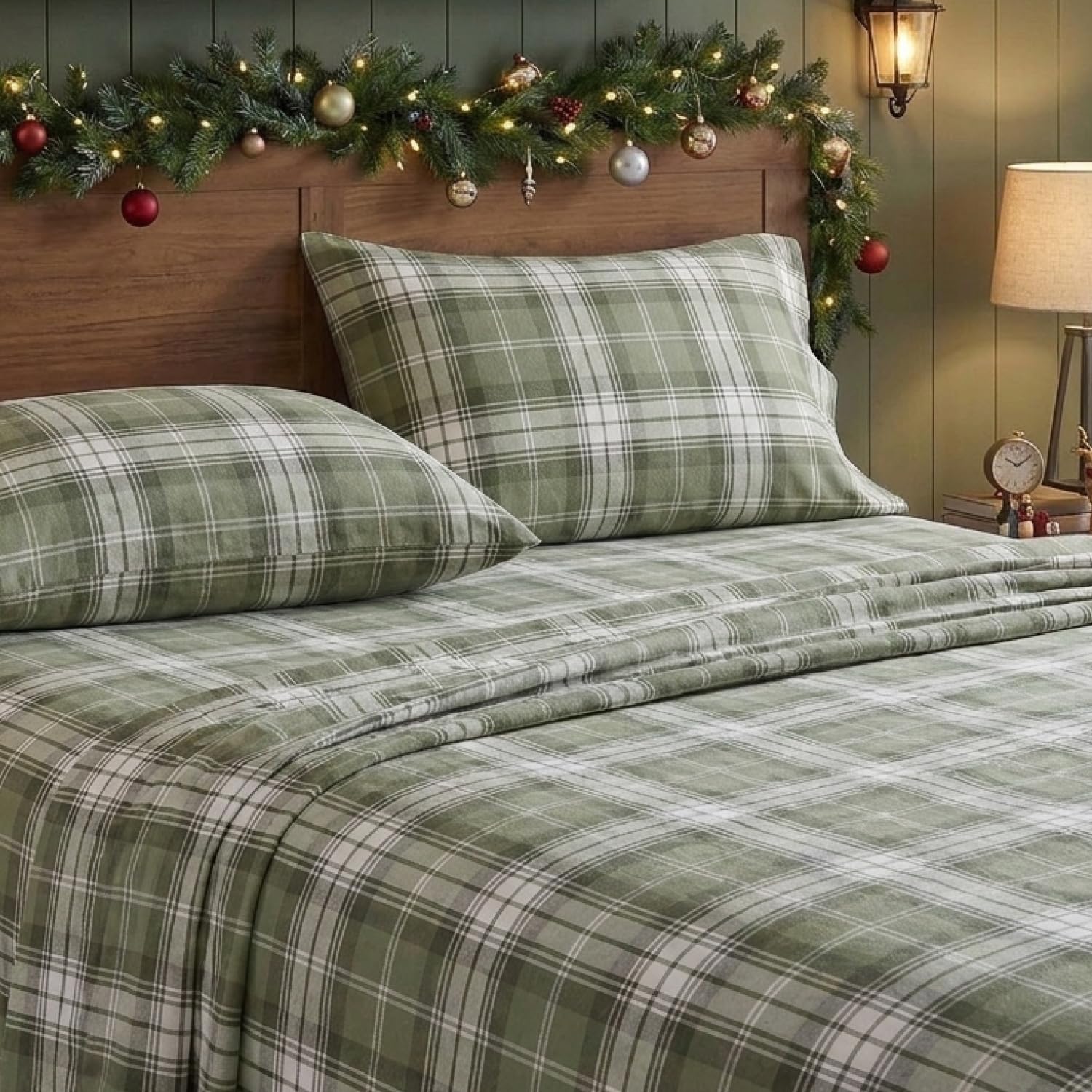Eddie Bauer pillowcases and flat sheet top view showing smooth drape and comfort