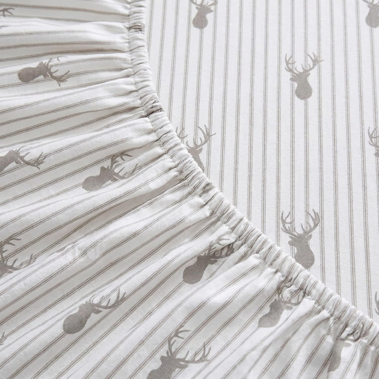 Eddie Bauer sheet edge and stitching close-up showing durable construction benefit