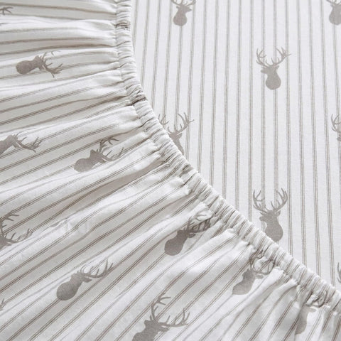 Eddie Bauer sheet edge and stitching close-up showing durable construction benefit