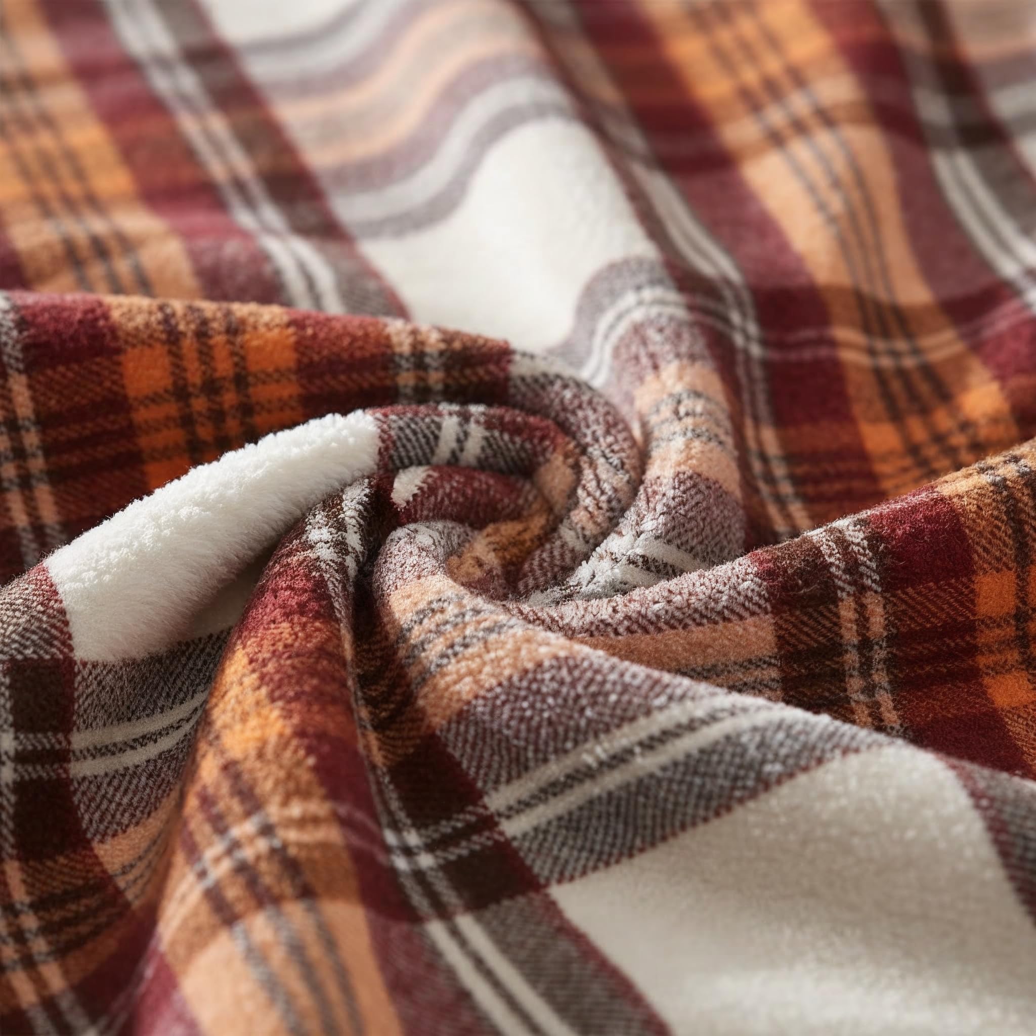 Eddie Bauer throw draped over bed adding pattern and layered warmth