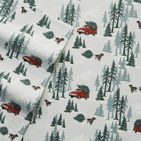 Eddie Bauer two pillowcases stacked illustrating matching set and coordinated look