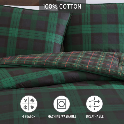 Eddie Bauer two matching shams styled on bed for coordinated look