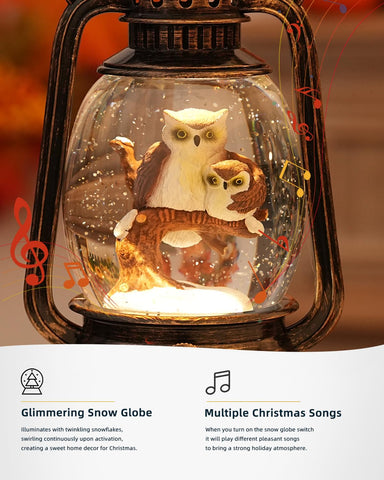 EDDORUNNING globe on mantel illustrating size and festive placement idea