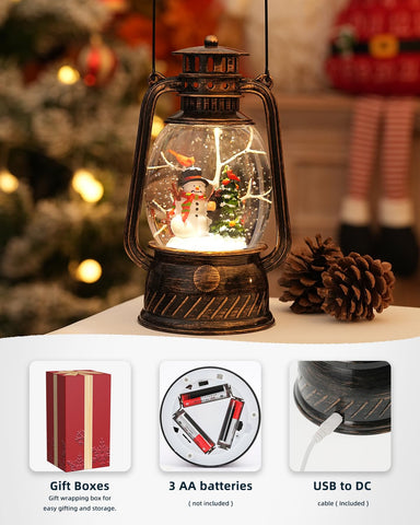 EDDORUNNING snow globe on mantel in living room adding festive atmosphere
