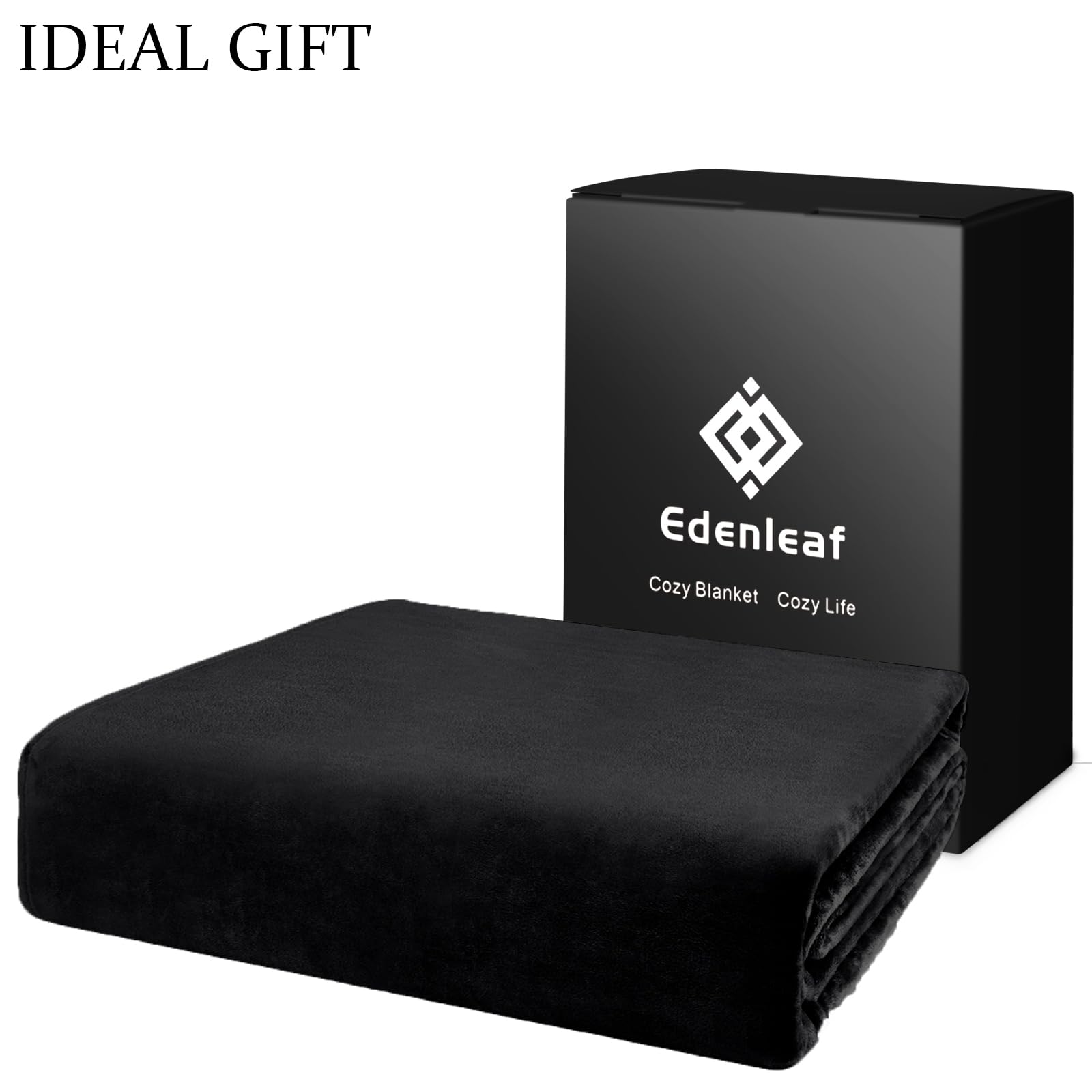 Edenleaf folded blanket packed for travel demonstrating easy portability