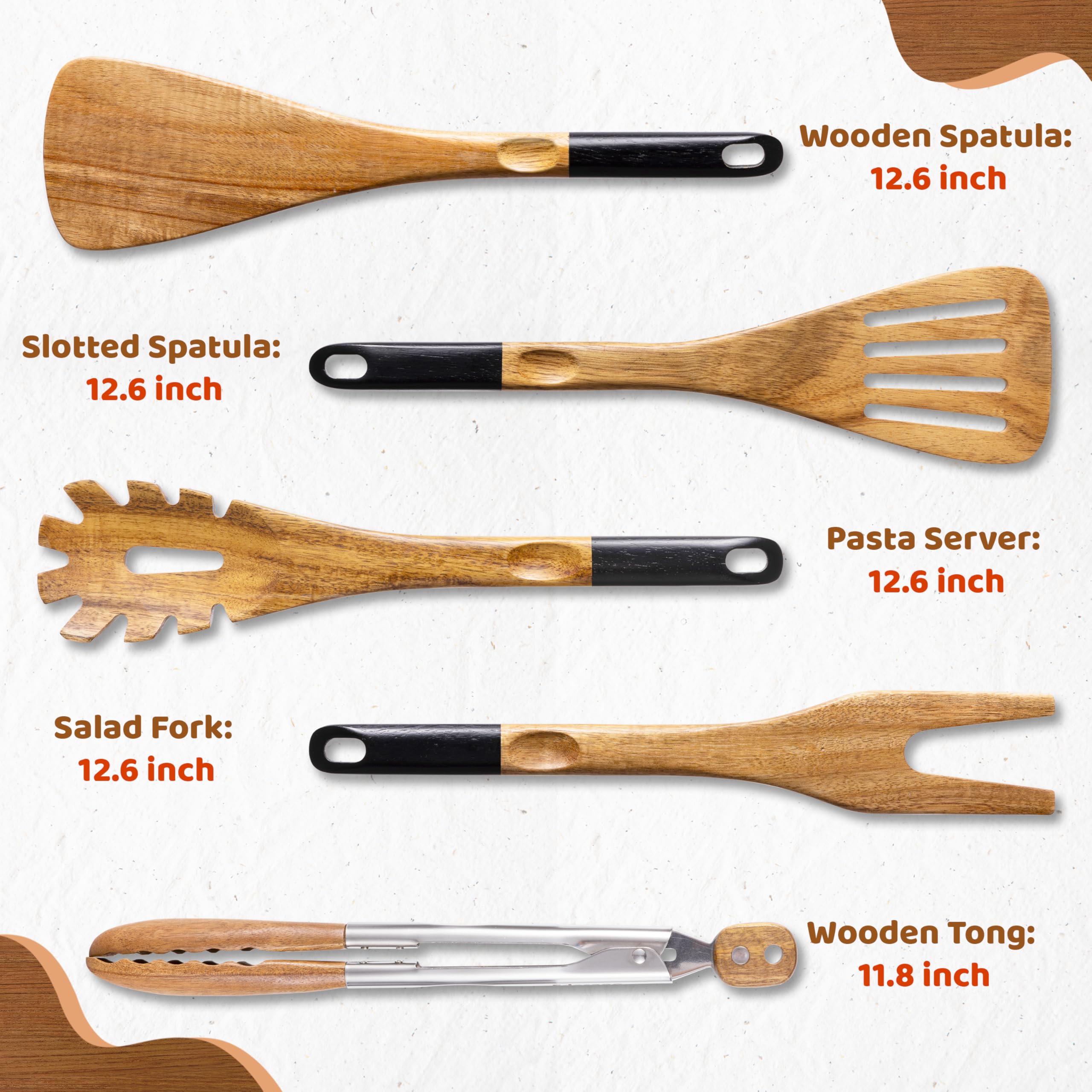 Edergoo utensils beside measuring cup showing scale and everyday kitchen size