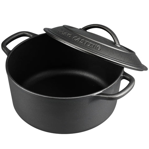 EDGING CASTING close-up of seasoned surface, improved nonstick performance