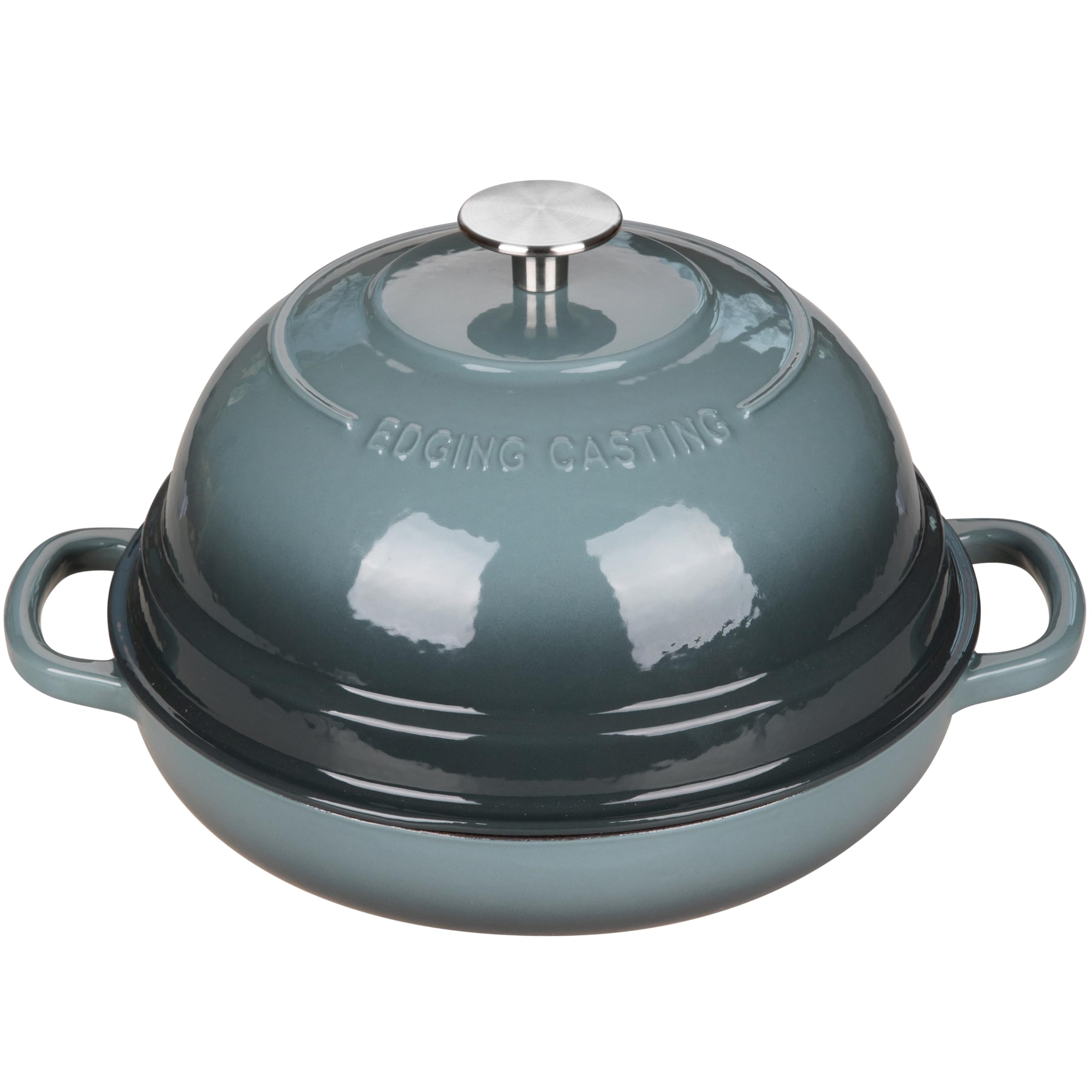 EDGING CASTING dome lid detail highlighting steam circulation for better crust