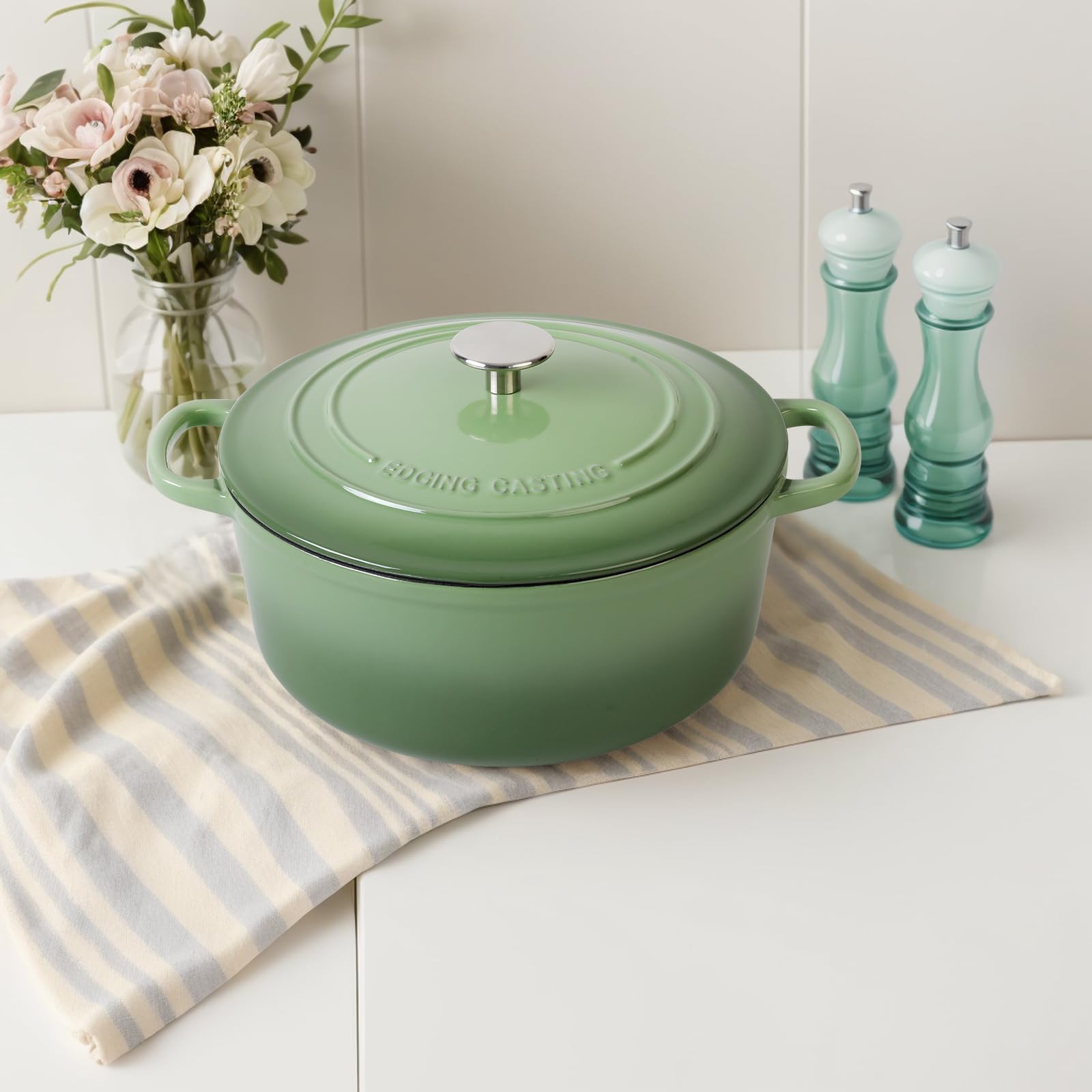 EDGING CASTING in a styled kitchen setting showing attractive color and serving-ready presentation