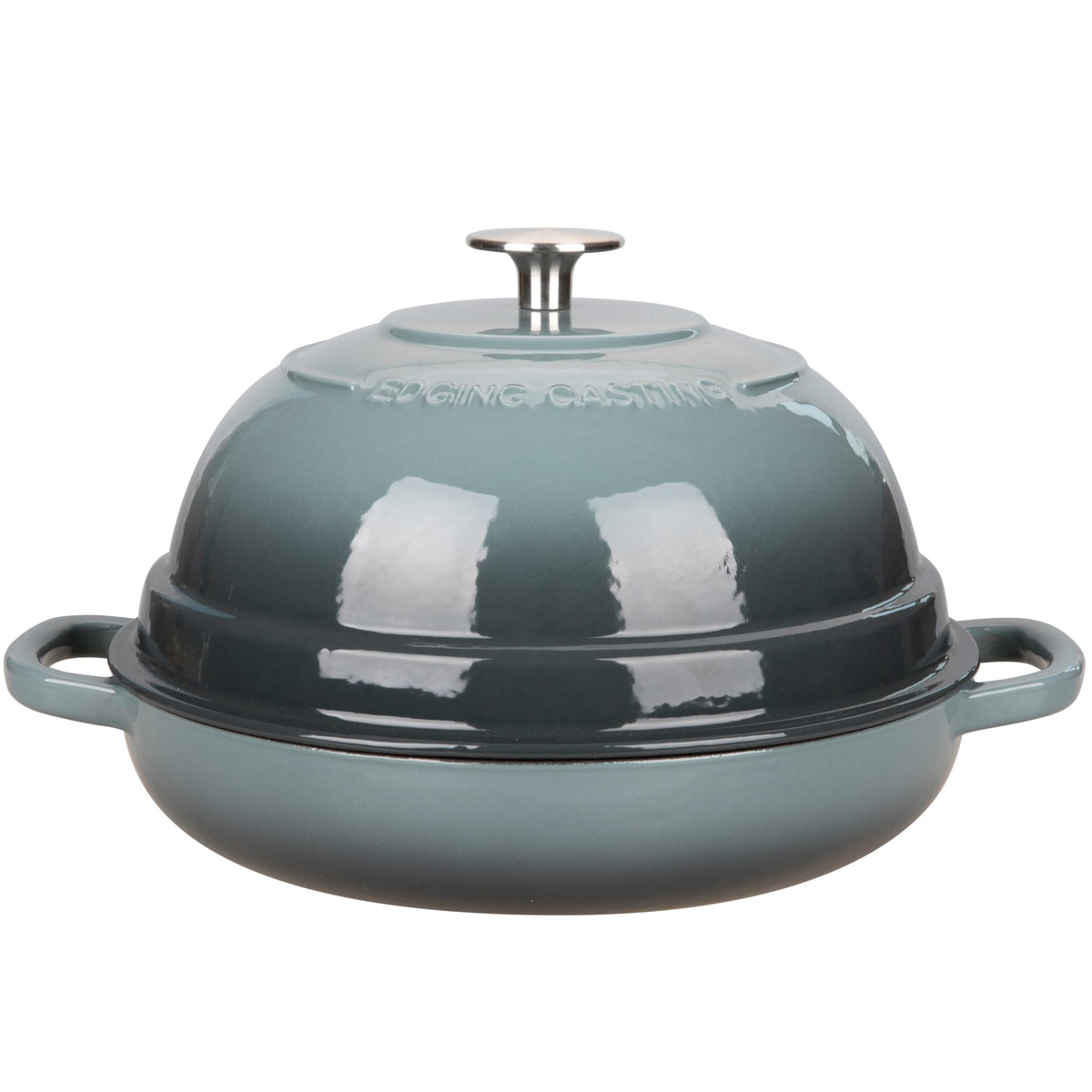 EDGING CASTING front view slateblue showing elegant finish and capacity benefit