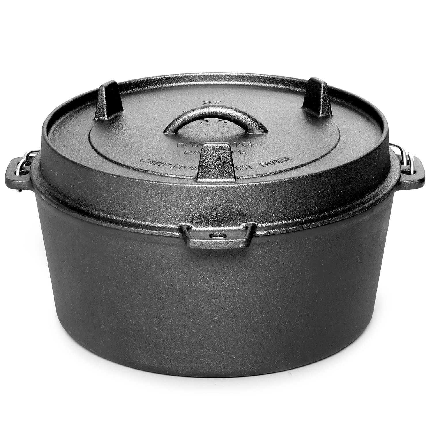EDGING CASTING lid reversed as skillet, versatile cooking and even searing benefit