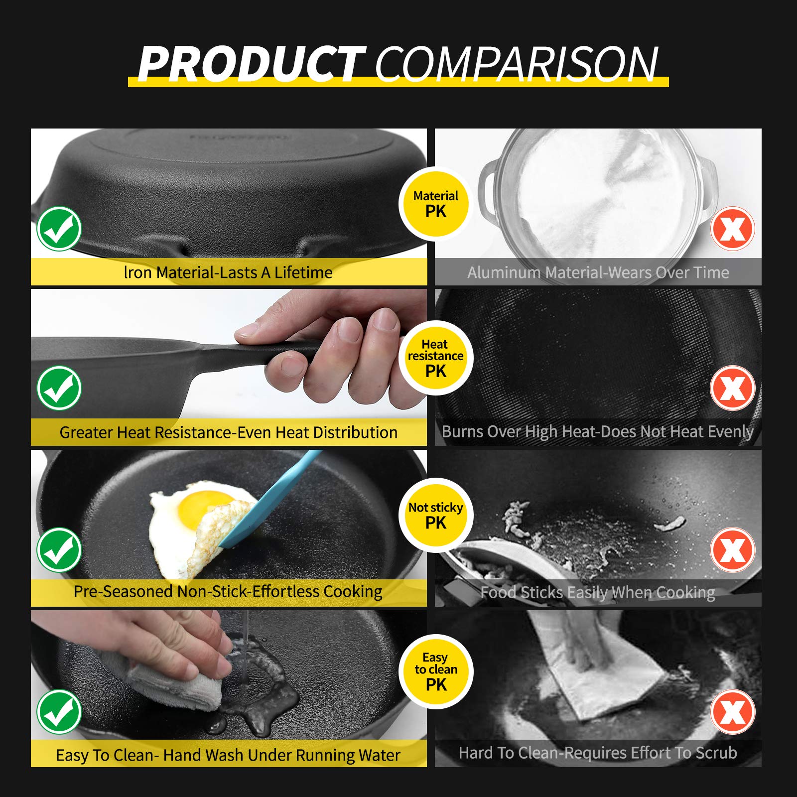 EDGING CASTING skillet baking a pizza illustrating versatile oven and stovetop use