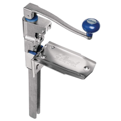 Edlund ergonomic handle closeup showing reduced hand fatigue benefit