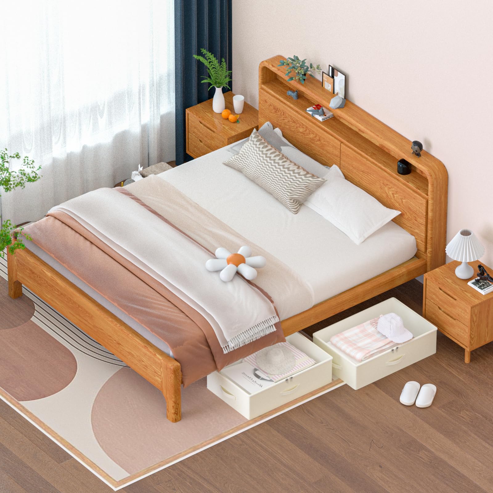 EE-RoomWorld under a dorm bed in use for easy access and space-saving benefit