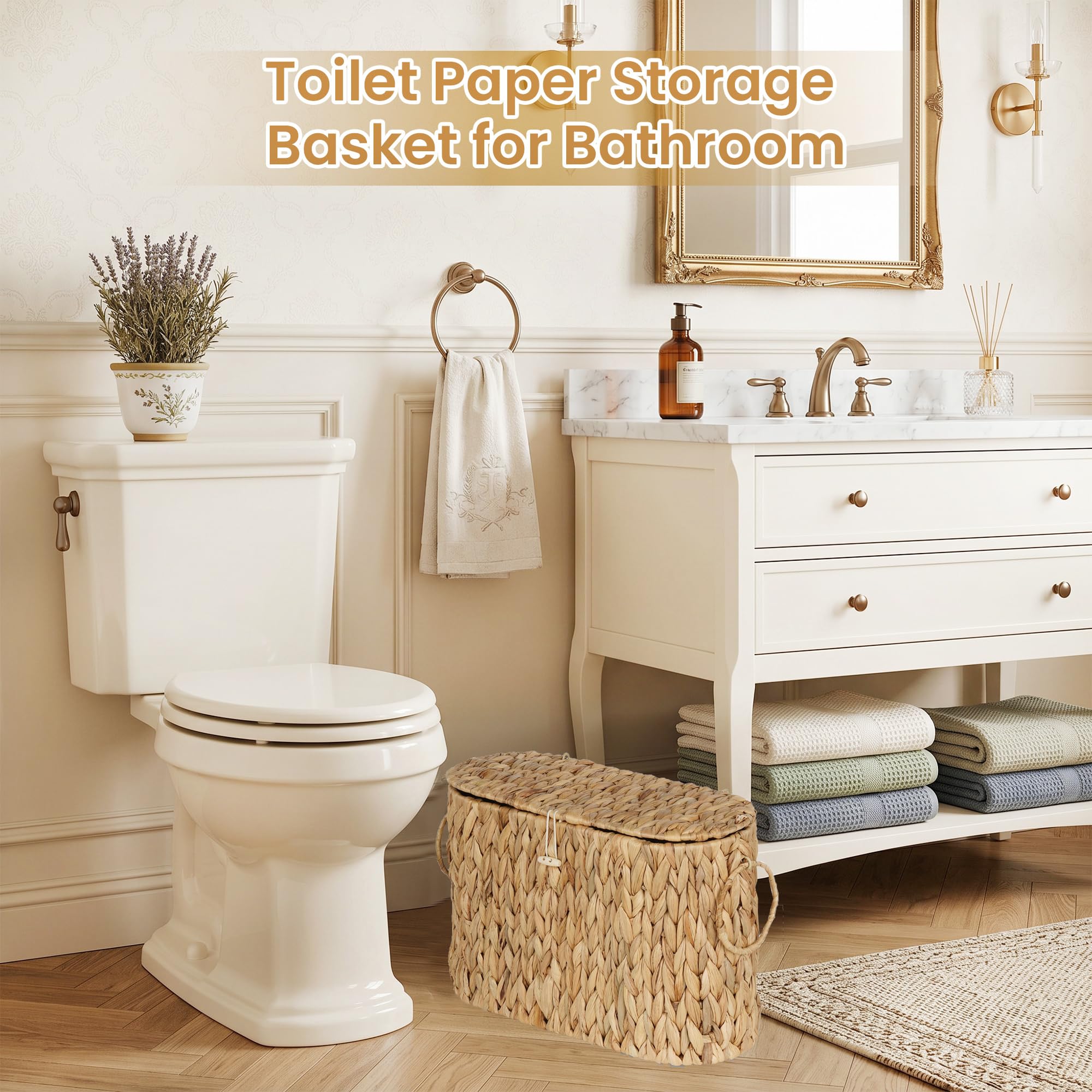 efluky slim basket placed between toilet and wall saving space