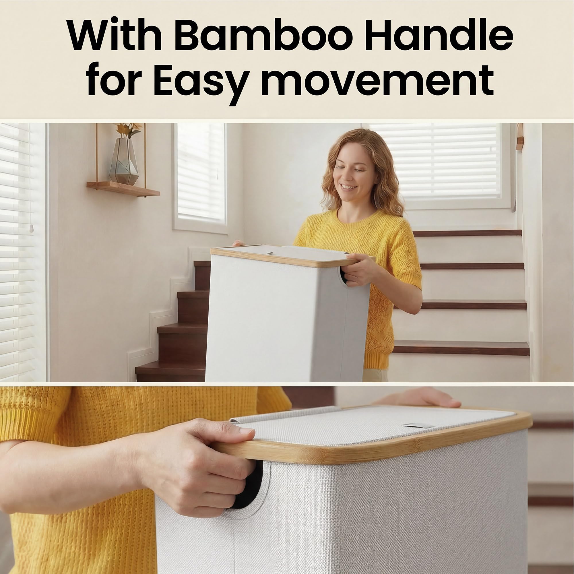 efluky bamboo handle close-up offering comfortable secure grip