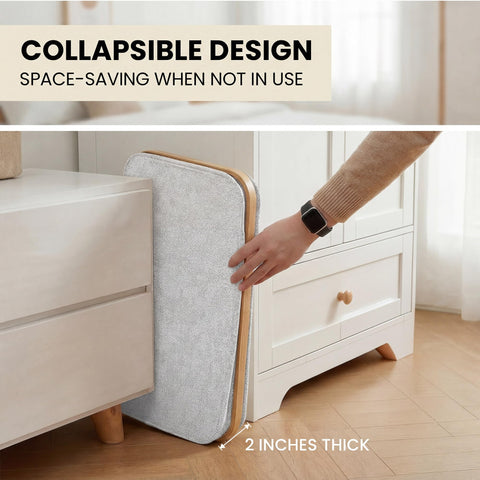 efluky folded flat demonstrating compact storage convenience