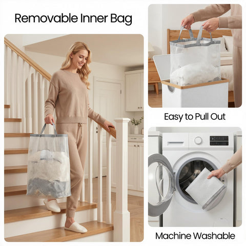 efluky removable inner bag ready for washing simplifying cleanup