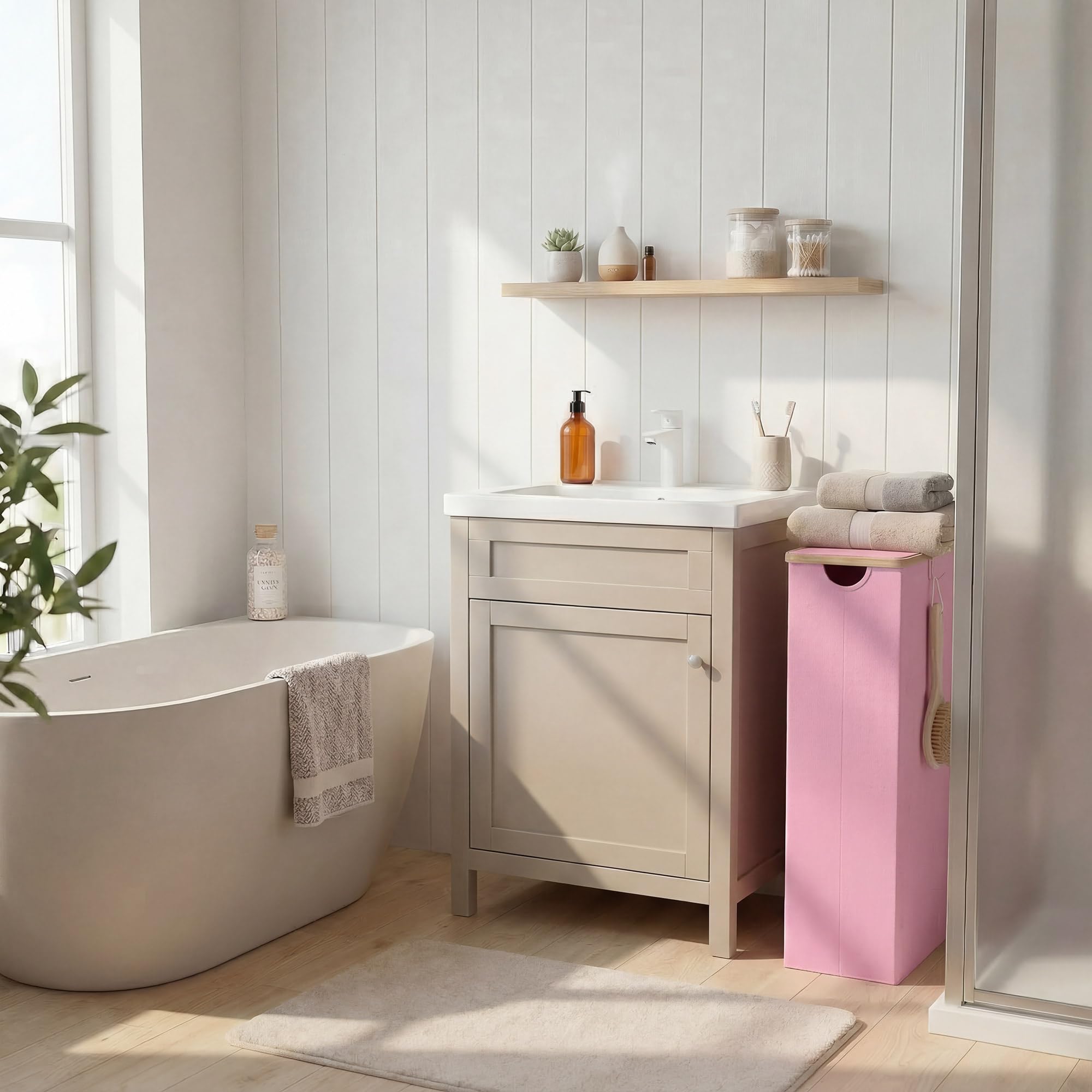 efluky top open view revealing 75L capacity for multiple days of laundry