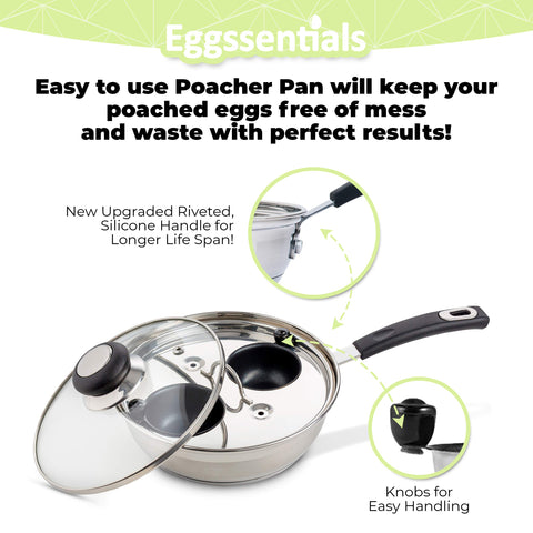 Eggssentials close-up of PFOA-free nonstick cup showing smooth surface for easy release