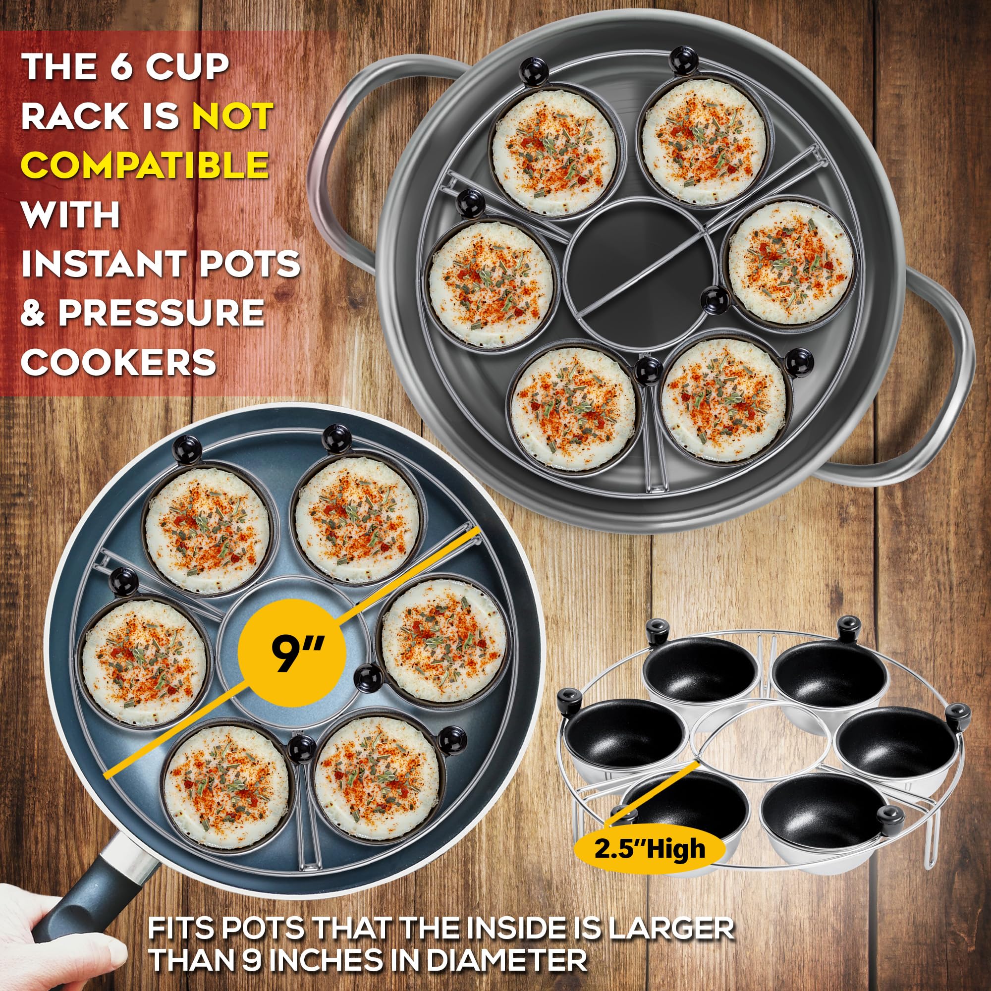 Eggssentials in use on stovetop steaming eggs for faster breakfast benefit