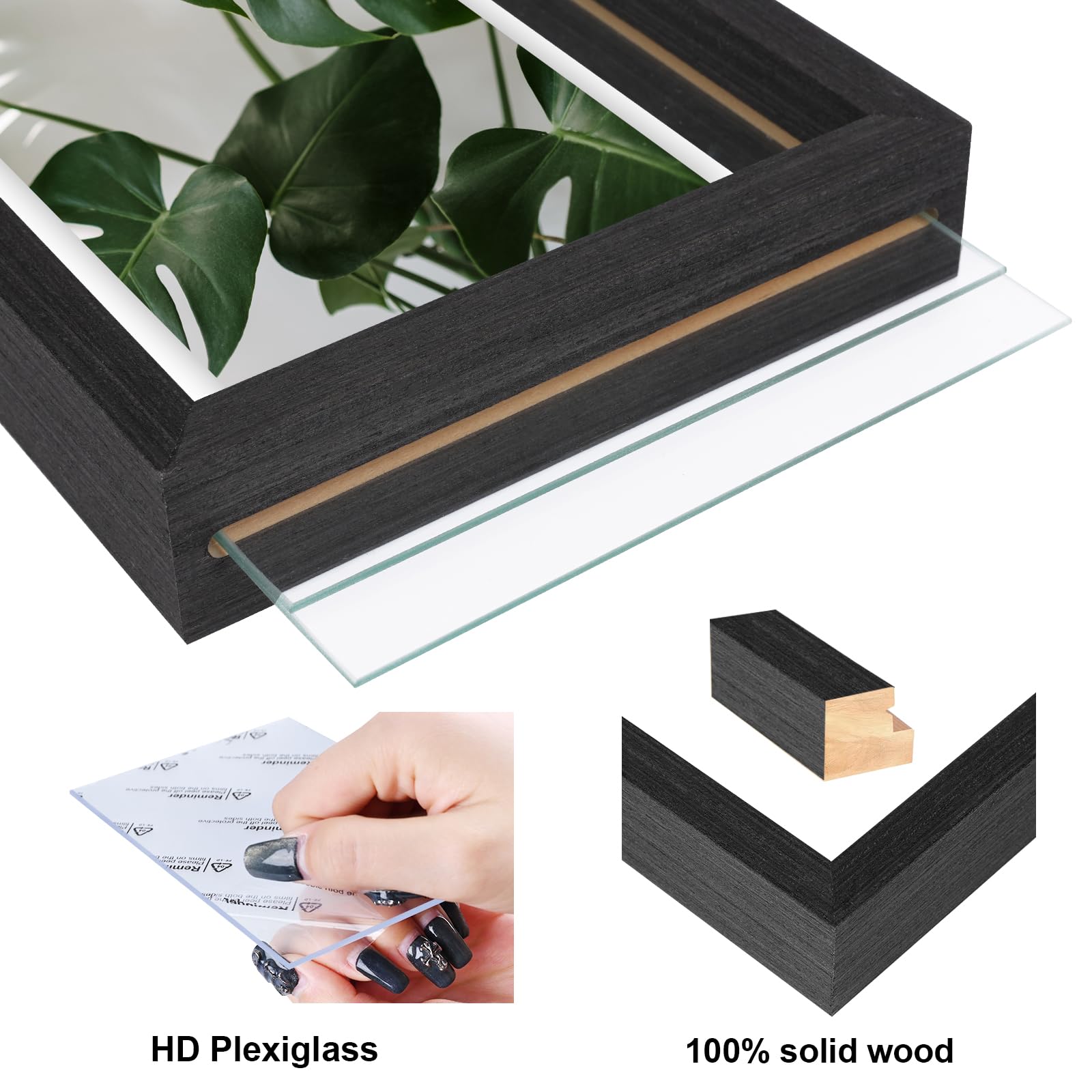 Egofine double-sided display showing two photos back-to-back benefit