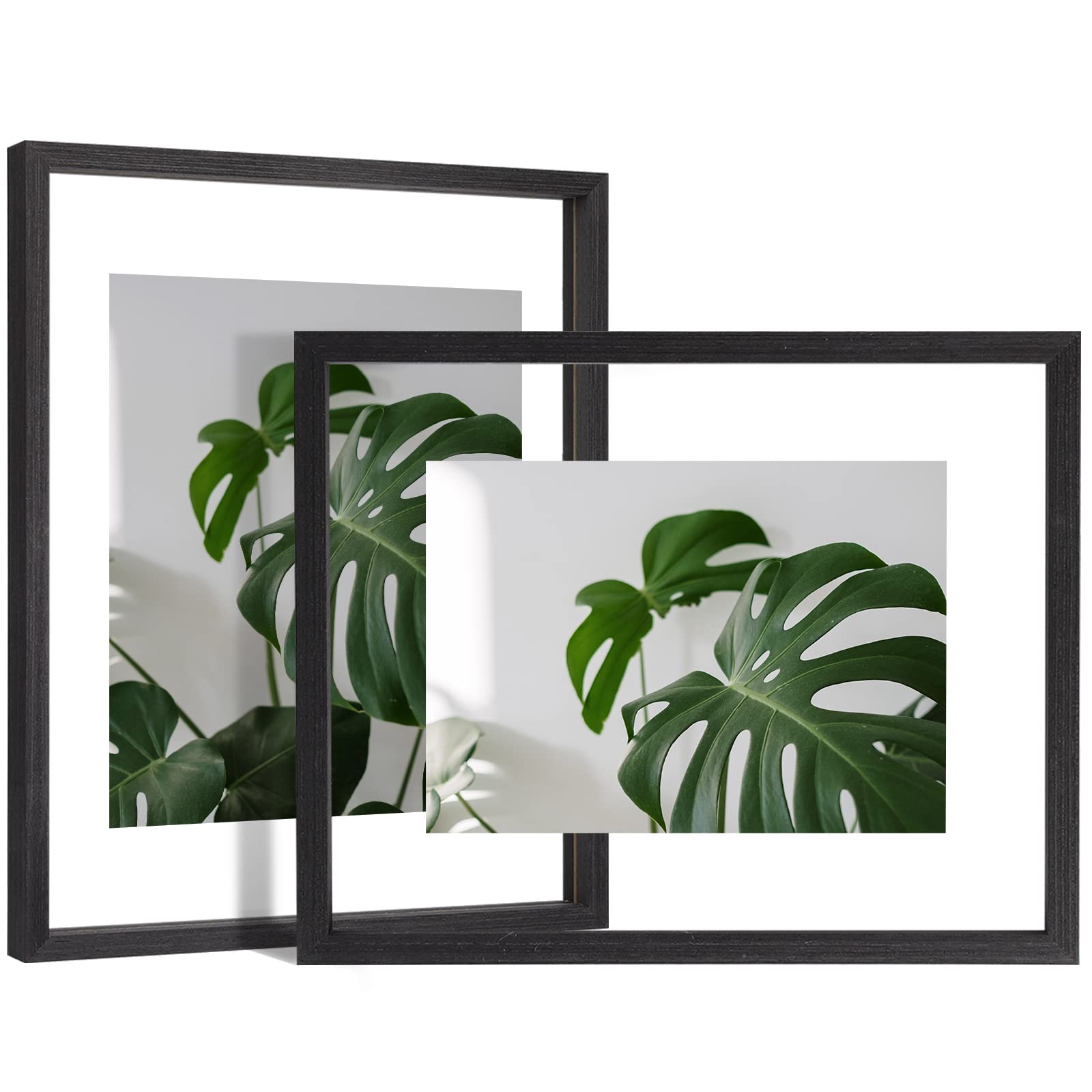 Egofine front view showing faded black frame and floating photo benefit