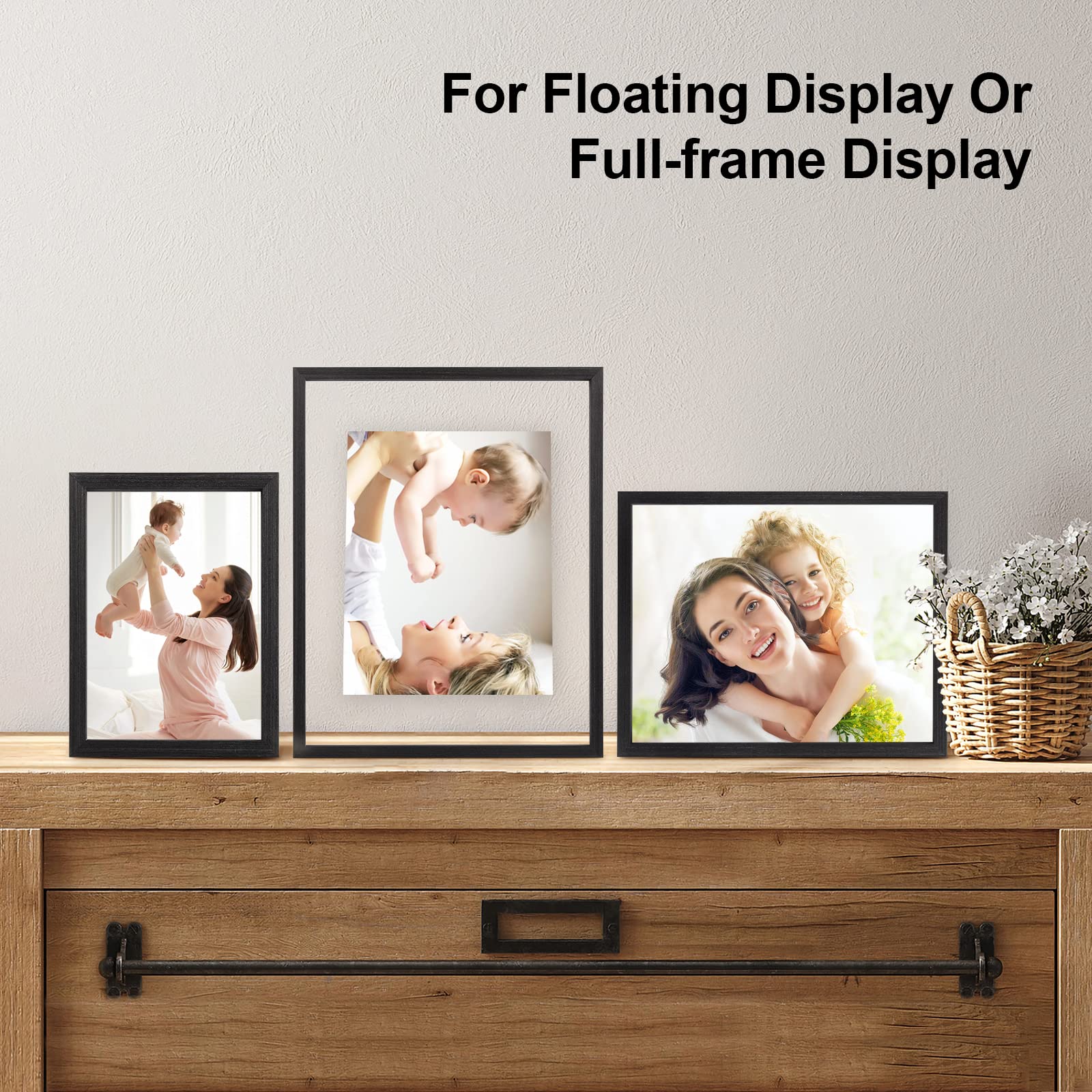 Egofine frame hung landscape in office showing versatile orientation benefit