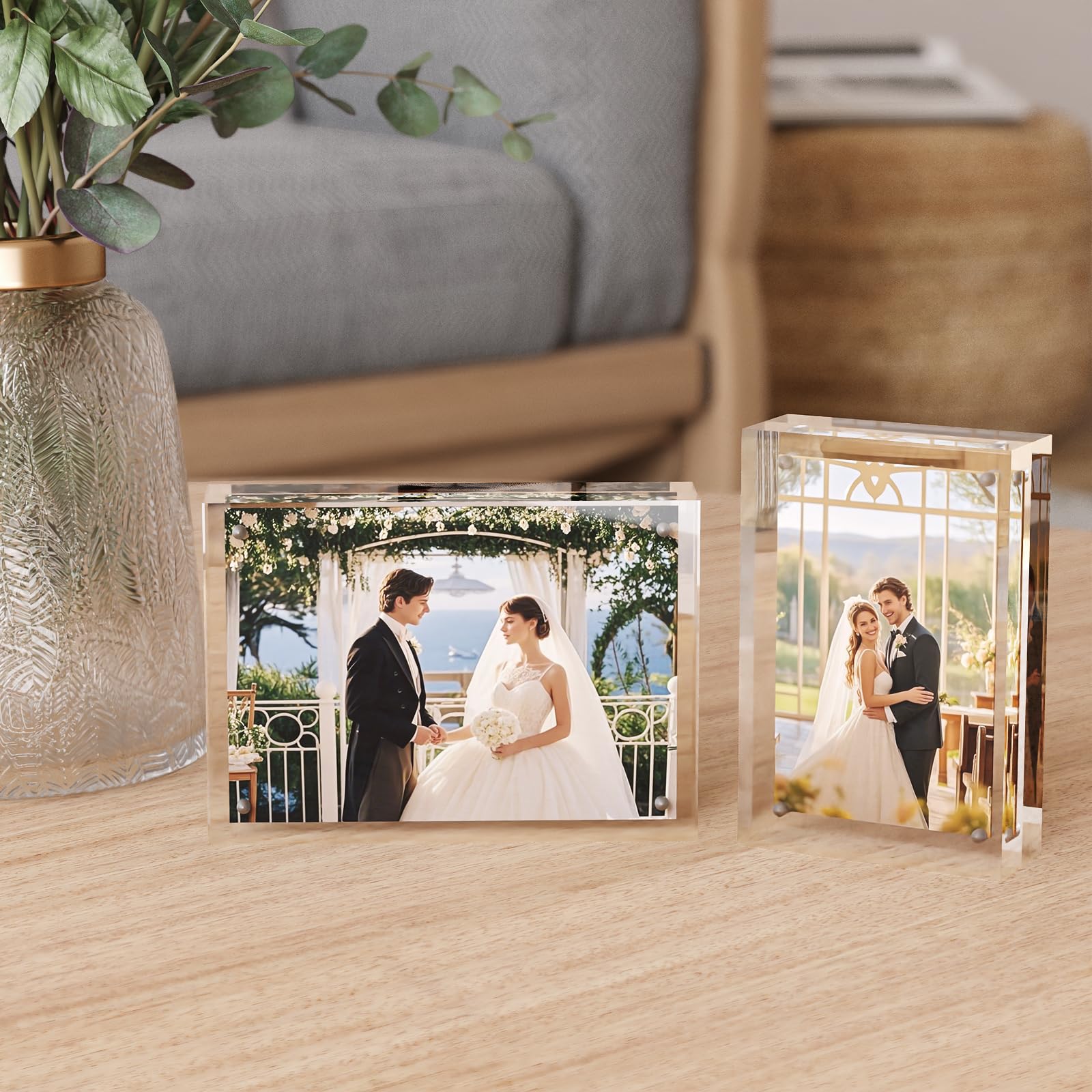 Egofine on desk horizontal display showing clean workspace aesthetic benefit