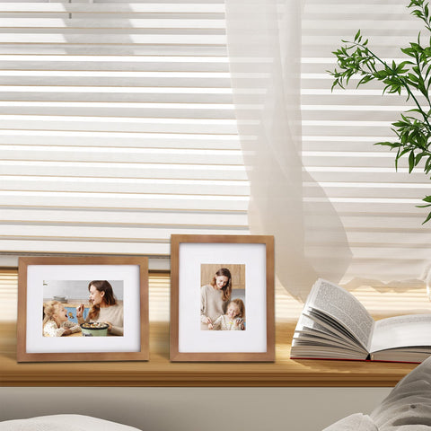 Egofine tabletop display on desk showing instant personalized decor