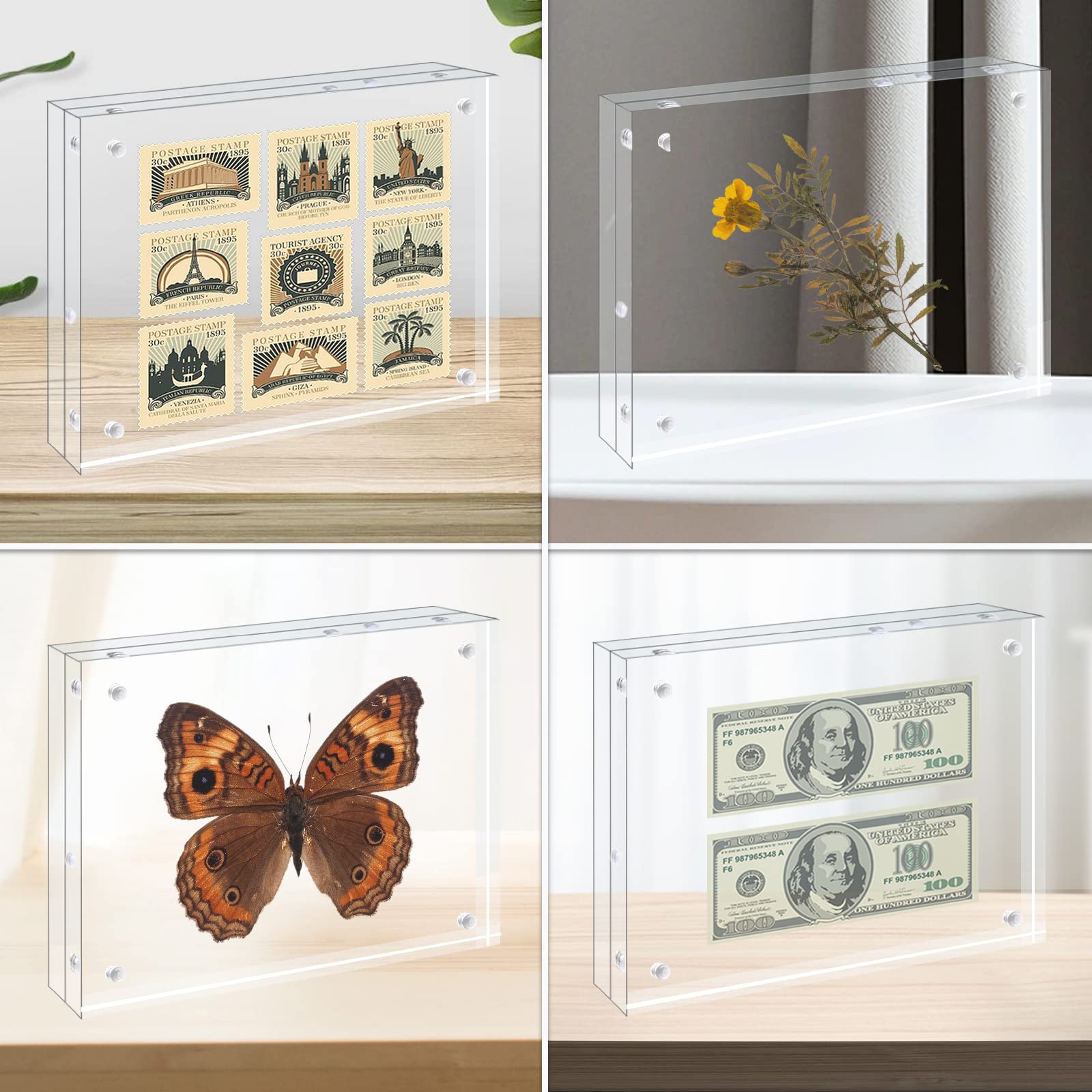 Egofine vertical frame on shelf showing versatile orientation and space-saving benefit