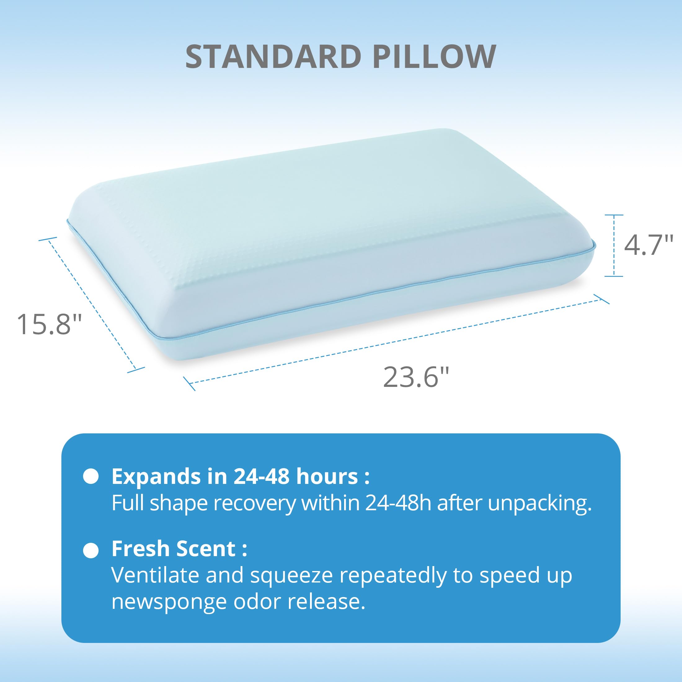 EGOHOME pillow in bedroom lifestyle setting promoting restful sleep