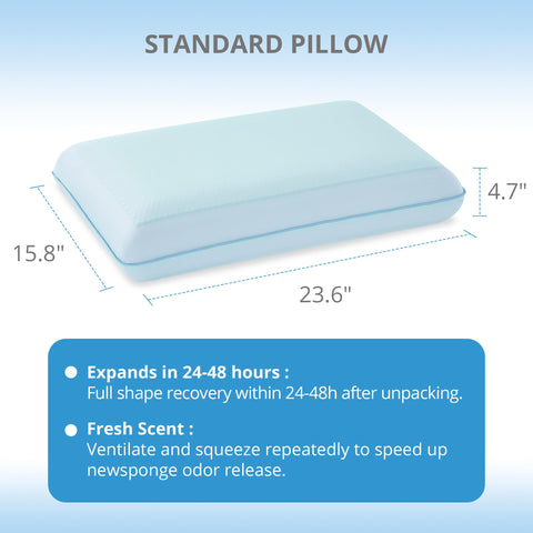 EGOHOME pillow in bedroom lifestyle setting promoting restful sleep