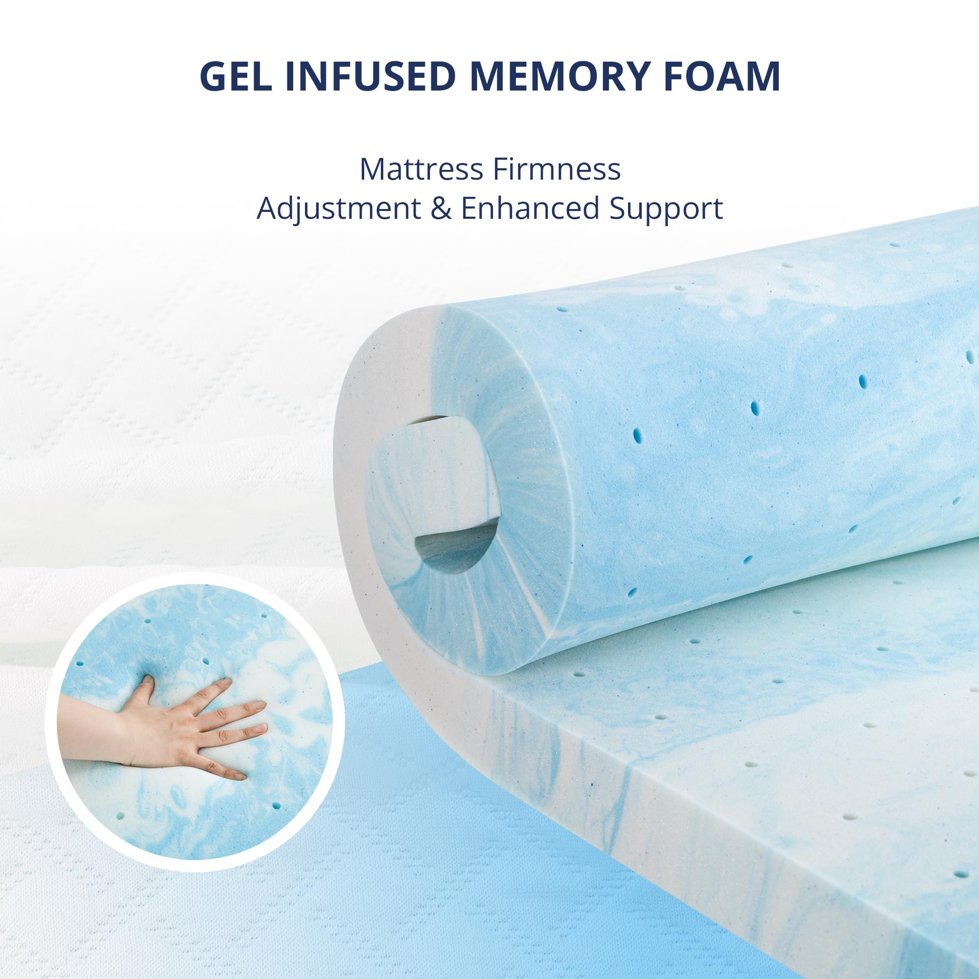EGOHOME zipped removable cover unzipped showing easy washing benefit